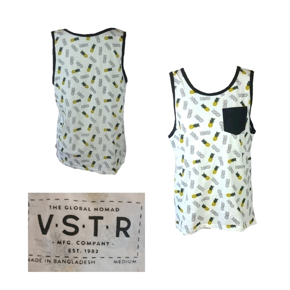 Pineapple Print Muscle Tee - Picture 2 of 2